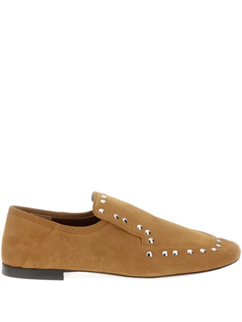 Wales Bonner stud-embellished loafers Brown WBW45000A22010519