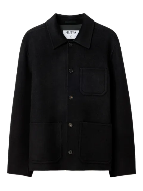 Filippa K wool shirt jacket Black 31366