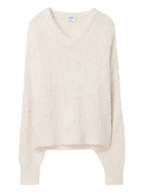 Filippa K v-neck sweater White 31857