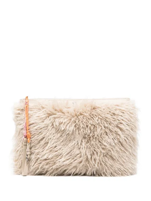 TWINSET wrist-strap clutch bag Neutrals 252AQ8010