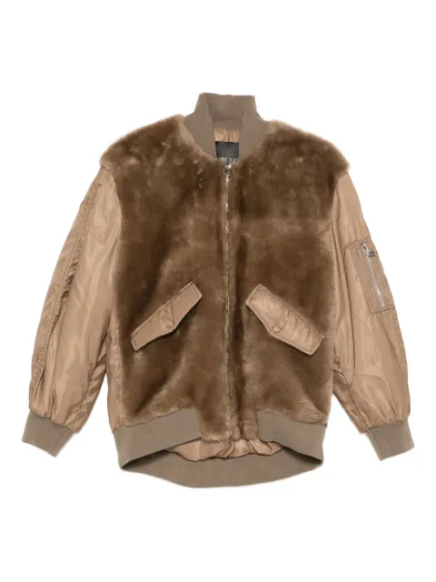 Blancha zip-up bomber jacket Brown 25089350