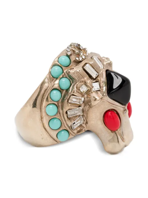 CHANEL Pre-Owned 2008 lion head ring Silver DPVC8867