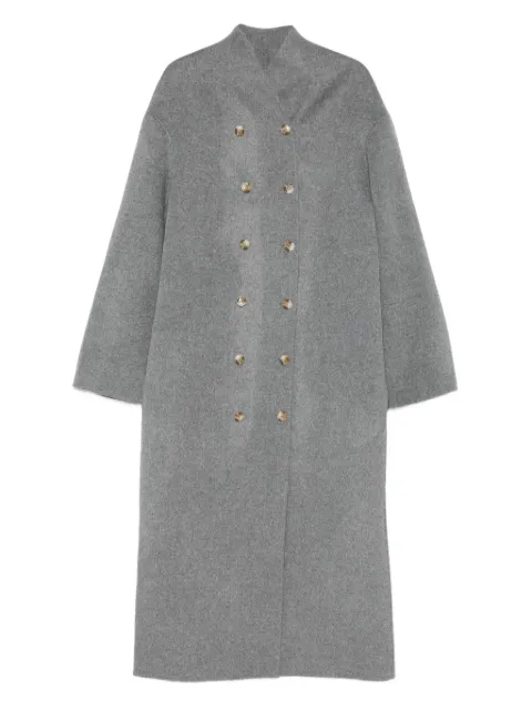 LouLou de Saison double-breasted wool-cashmere coat Grey AMORY