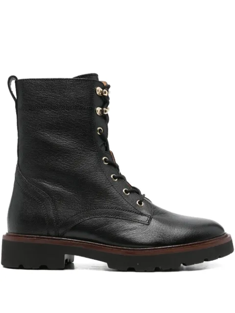 Geox leather ankle boots Black D564ZC00081C9999