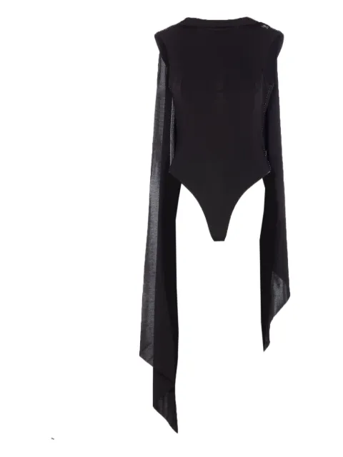 Jean Paul Gaultier logo-detail bodysuit Black TO383W02100