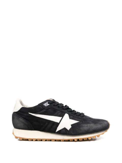 Golden Goose Marathon in blue navy suede with white leather star and heel tab sneakers Black GMF01071F008333