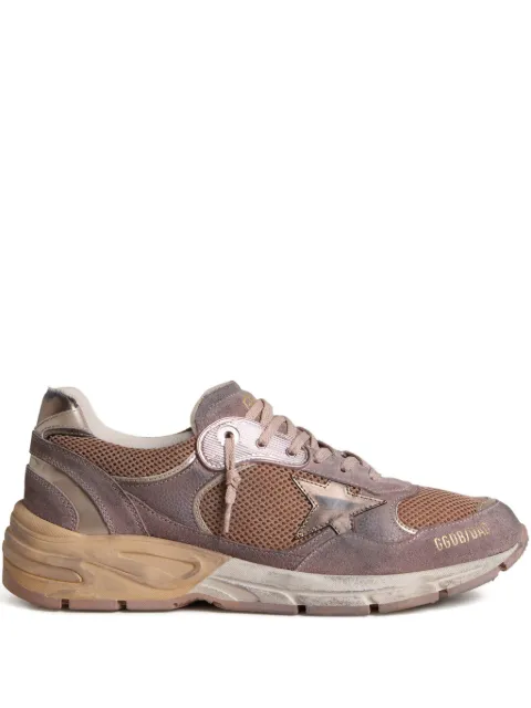 Golden Goose Dad-Star trainers in lilac suede and mesh with laminated leather star and heels tab Brown GWF00884F007831