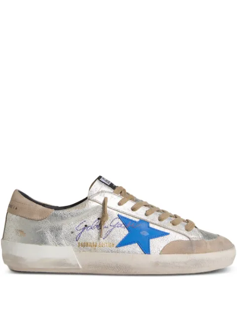 Golden Goose logo-detail sneakers Silver GMF00659F007901
