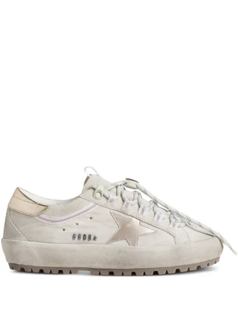 Golden Goose Super-Star Ski in light gray nylon with metallic leather Grey GWF01001F007846