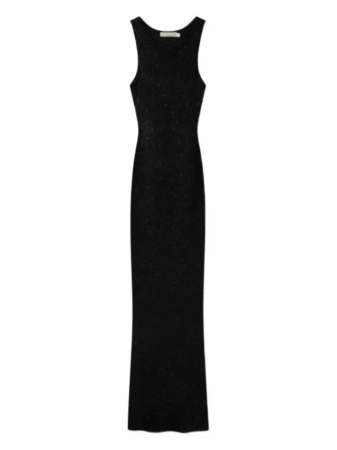 Asta Resort Natalia floor-length maxi dress Black RE23NADBL