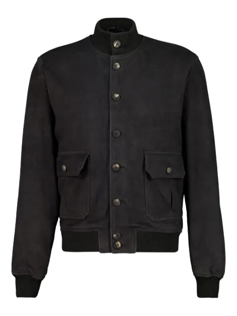 Frescobol Carioca Vincente suede bomber jacket Grey 2626905