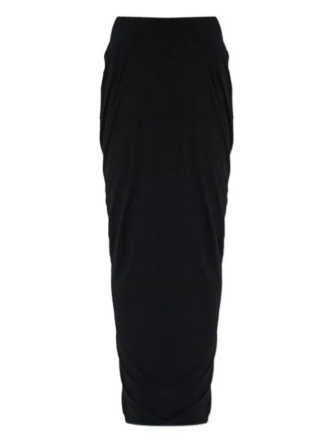 ENTIRE STUDIOS draped midi skirt Black ESWW257021
