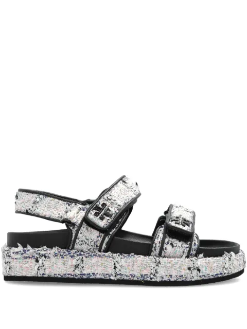 Tory Burch logo-detail strap sandals White 175369