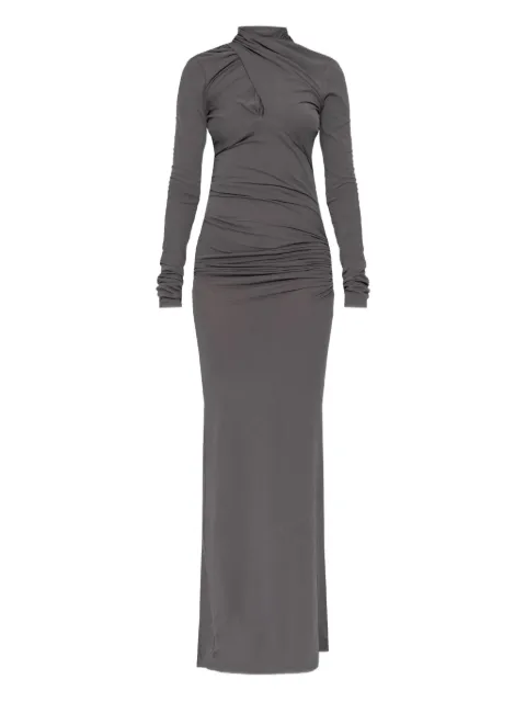ENTIRE STUDIOS draped long-sleeve maxi dress Grey ESWW256027