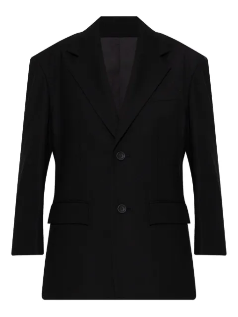 Issey Miyake Uni-Form buttoned blazer Black IM58FD001