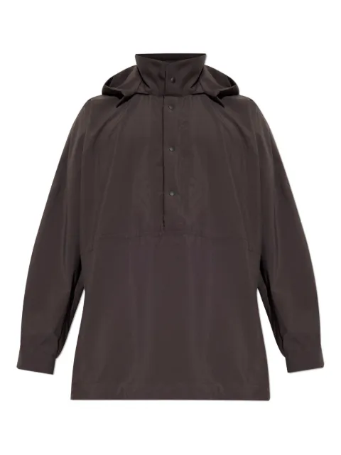 Homme Plissé Issey Miyake hooded jacket Brown HP58FJ361