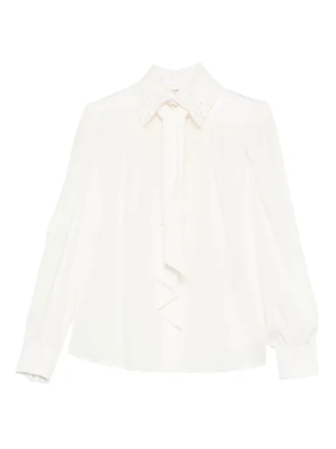 Chloé lace-collar shirt Neutrals CH25WHT75005