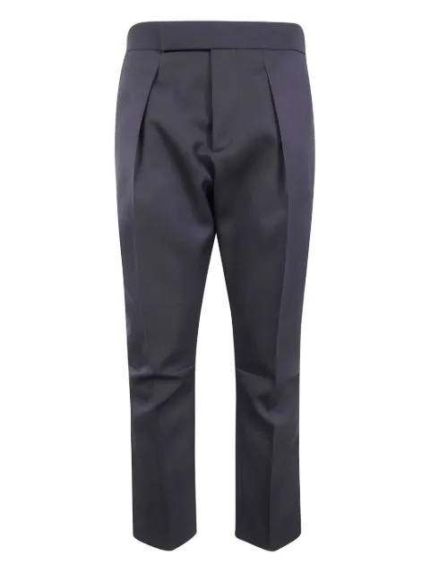 SAPIO button gabardine trousers Grey N8GABARDINE