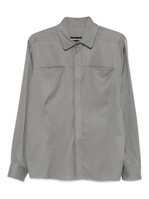 NotRainProof chest-pocket long-sleeve shirt Grey 25T800357NRP63