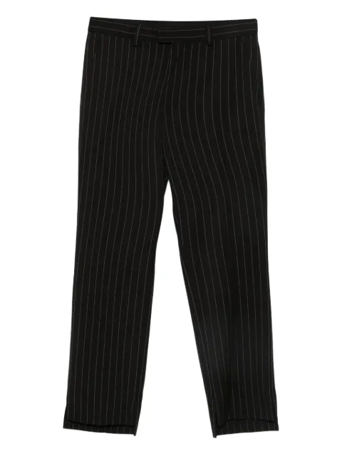 NotRainProof pinstriped tailored trousers Black 25B800351400RJNRP91