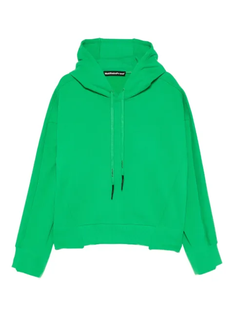 NotRainProof drop-shoulder hoodie Green 25T107203204LGNRP37