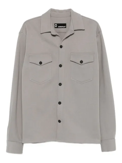 NotRainProof flap-pocket shirt Grey 25T022E203NRP63