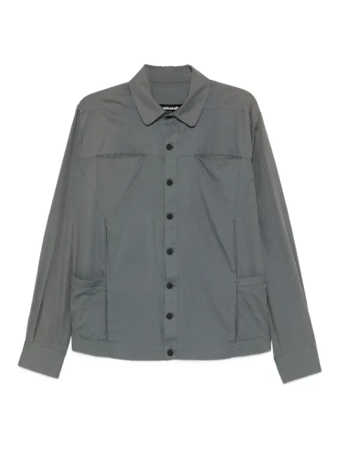 NotRainProof pleat-detail shirt Grey 25T801400NRP63