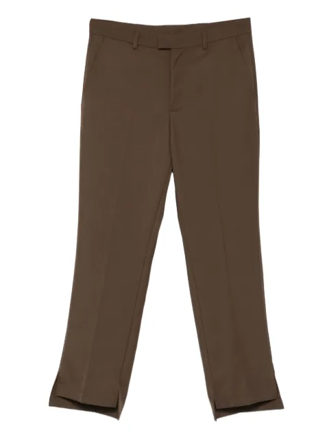 NotRainProof pressed-crease trousers Brown 25B800383400RJNRP69