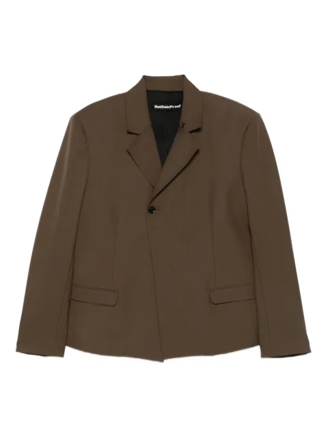 NotRainProof scissors-brooch blazer Brown 25J800383288397400NRP69