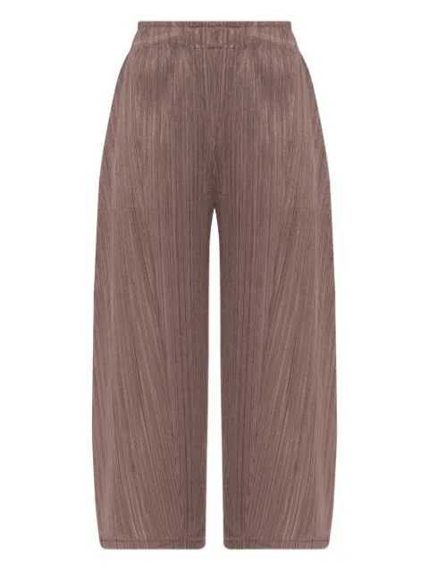 Pleats Please Issey Miyake pleated trousers Brown PP58JF384