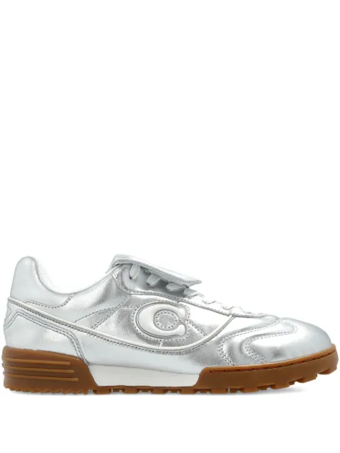 Coach Match logo-patch sneakers Silver CCI44