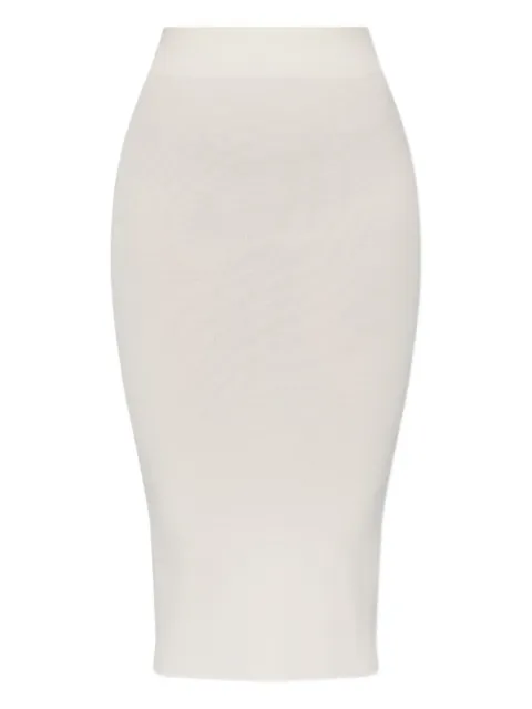 ENTIRE STUDIOS ribbed midi skirt Neutrals UNW2511074