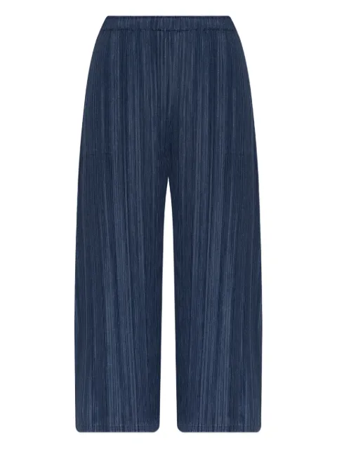 Pleats Please Issey Miyake pleated trousers Blue PP58JF283