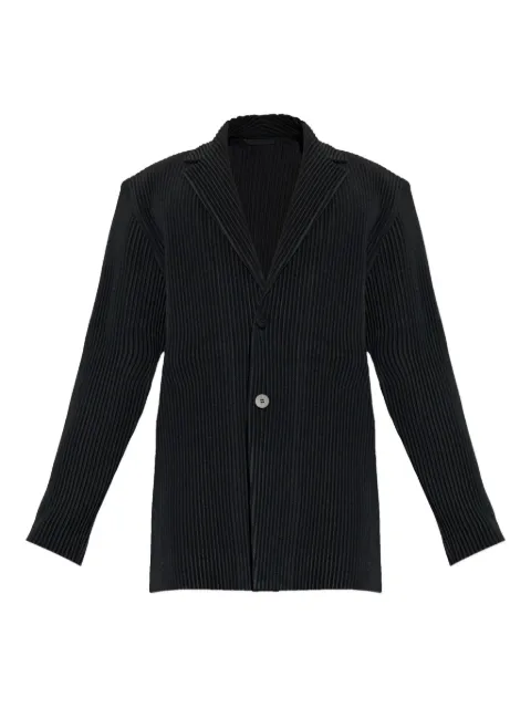 Homme Plissé Issey Miyake plissé blazer Black HP58FD170