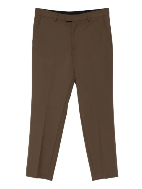 NotRainProof pressed-crease tailored trousers Brown 25B802383400RJNRP69