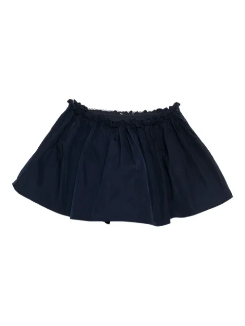 SHUSHU/TONG ruffled layered miniskirt Blue MWDESK12LE086