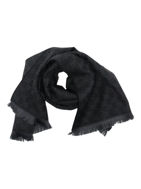 Gucci GG-pattern scarf Black 8485073G200