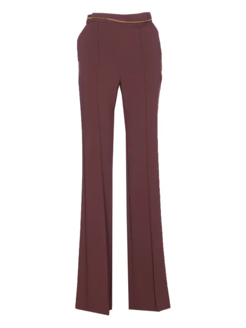 Elisabetta Franchi chain-belt trousers Red PA14157E2EA4