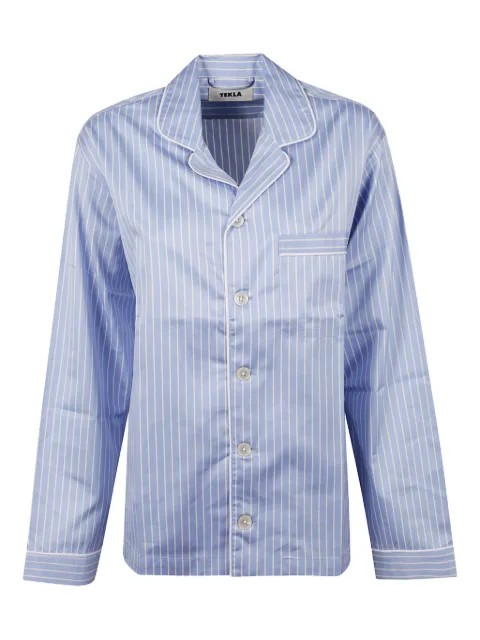 TEKLA striped pyjamas shirt Blue 5740014954597POLOSTRIPES