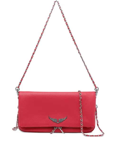 Zadig&Voltaire Rock leather clutch bag Pink LWBA00001683