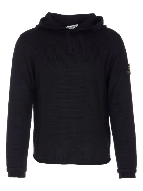 Premiata logo-patch hooded sweater Black PMG23