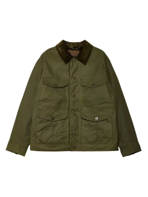 Filson Journeyman pocketed corduroy-collar jacket Green FMCPS01326308