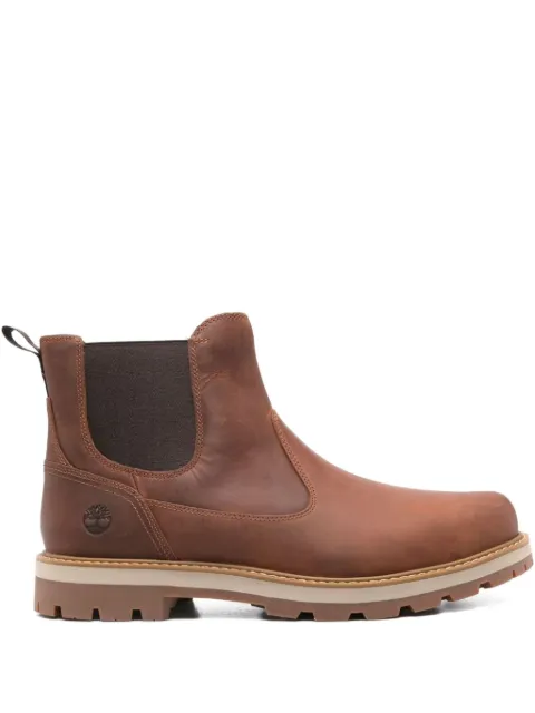 Timberland logo-embossed leather boots Brown TB0A6A4WEM61RUSTFULLGRAIN