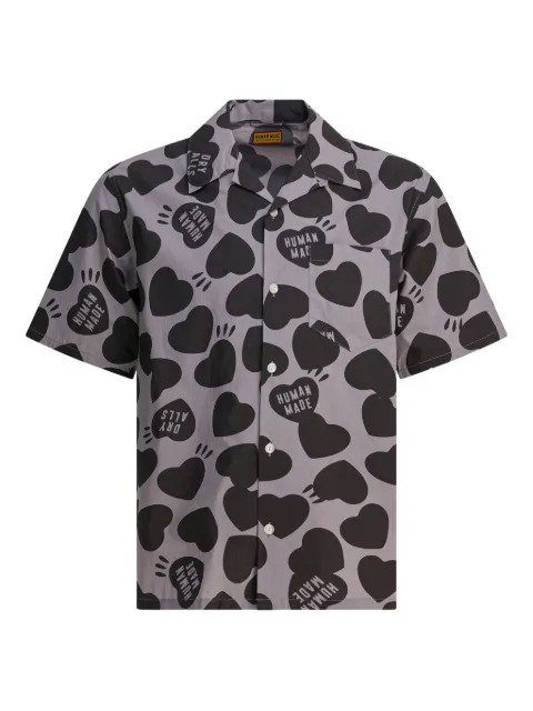 Human Made heart-print shirt Grey HM29SH026GRAY