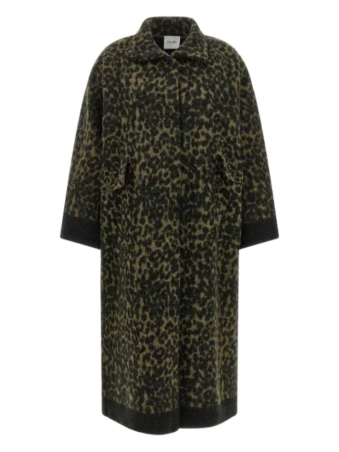 Nude Animalier high-neck coat Green 1101W25565336