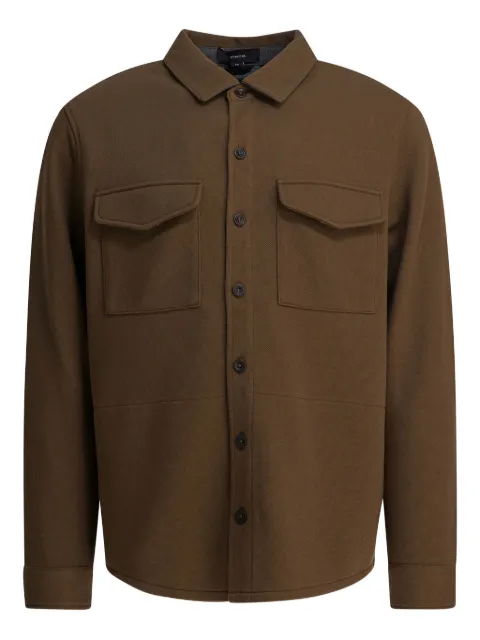 Vince cotton blend shirt jacket Brown MS1629026A515MED