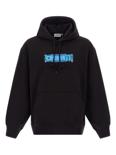 Carhartt WIP front back print hoodie Black I03561089XX