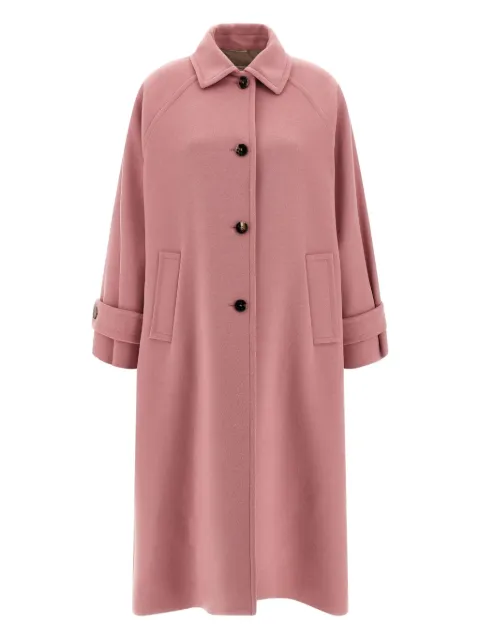Alberto Biani single-breasted wool coat Pink OO827WO030646