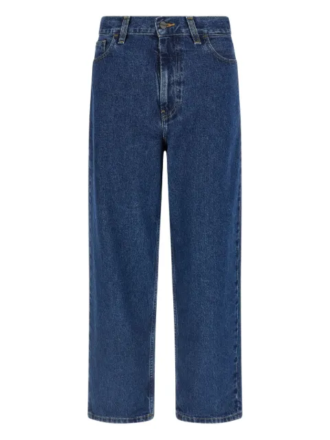 Carhartt WIP Brandon logo-patch straight-leg jeans Blue I035892