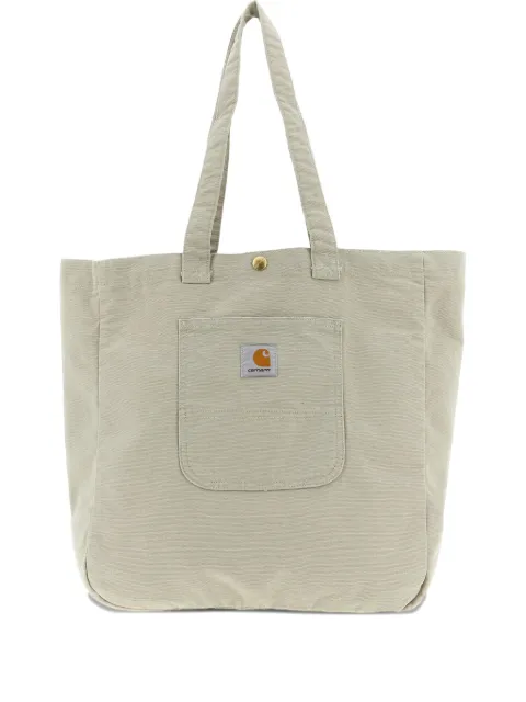 Carhartt WIP logo patch bayfield shopping bag Neutrals I035688